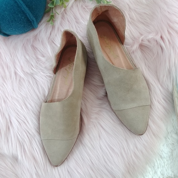 Free People Royale Flat Cutout Tan Suede Booties - Picture 5 of 7